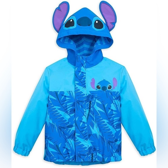 Disney Other - Rare ! Disney Stitch Packable Rain Jacket and Attached Carry Bag for Kids​
